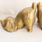 Medium Gold Tone Dog Bookends