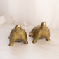 Medium Gold Tone Dog Bookends