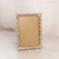 Medium Gold Tone Metal 5x7 Picture Frame with Ornate Designs