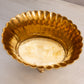 Medium Oval Brass Scalloped Planter with 4 Fancy Feet