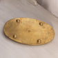 Medium Oval Brass Tray with Floral Designs