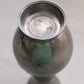 Medium Pewter Vase with Gold Tone Bird and Floral Designs