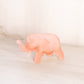 Vintage Tiara Medium Pink Satin Glass Elephant Lidded Dish