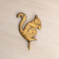 Medium Salvage Brass Squirrel Topper