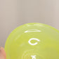 Vintage Portieux Vallérysthal Vaseline Glass Lidded Shell Dish