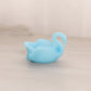 Small Blue Milk Glass Swan Salt Cellar Toothpick Holder