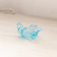 Small Blue Glass Swan Salt Cellar Toothpick Holder