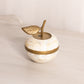 Small Brass and Mother of Pearl Apple Jar