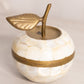 Small Brass and Mother of Pearl Apple Jar