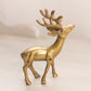 Small Brass Buck Deer Figurine