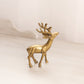 Small Brass Buck Deer Figurine