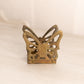 Small Brass Butterfly Napkin Letter Holder