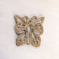 Small Brass Butterfly Trivet