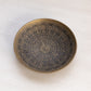 Small Brass Dish with Fancy Floral Designs Black Details