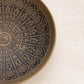 Small Brass Dish with Fancy Floral Designs Black Details