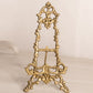 Small Brass Easel with Ornate Designs