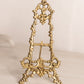 Small Brass Easel with Ornate Designs