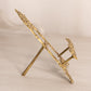 Small Brass Easel with Ornate Designs