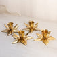 Small Brass Flower Candleholder