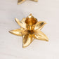 Small Brass Flower Candleholder