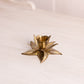 Small Brass Flower Candleholder
