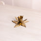 Small Brass Flower Candleholder