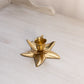 Small Brass Flower Candleholder