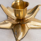 Small Brass Flower Candleholder