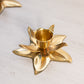 Small Brass Flower Candleholder