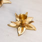 Small Brass Flower Candleholder