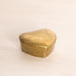 Small Brass Heart Lidded Dish