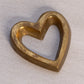 Small Brass Heart Paperweight