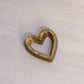 Small Brass Heart Paperweight