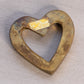 Small Brass Heart Paperweight