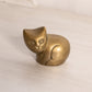 Small Brass Kitty Cat Figurine