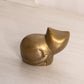 Small Brass Kitty Cat Figurine