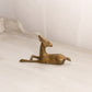 Small Brass Laying Deer Figurine