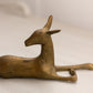 Small Brass Laying Deer Figurine