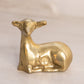 Small Brass Laying Fawn Deer Figurine