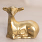 Small Brass Laying Fawn Deer Figurine