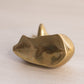 Small Brass Laying Fawn Deer Figurine