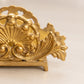 Small Brass Letter Picture or Card Holder with Fancy Designs