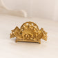 Small Brass Letter Picture or Card Holder with Fancy Designs