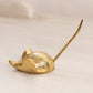 Small Brass Mouse Figurine