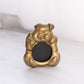 Small Brass Pig Standing Picture Frame