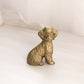 Small Brass Poodle Dog Figurine