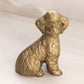 Small Brass Poodle Dog Figurine