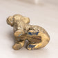 Small Brass Poodle Dog Figurine