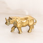 Small Brass Rhinoceros Figurine