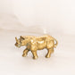 Small Brass Rhinoceros Figurine